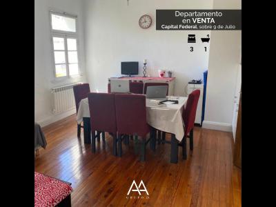 Departamentos Venta Santiago Del Estero VENTA ubicado sobre 9 de julio en CAPITAL FEDERAL 2 HAB.